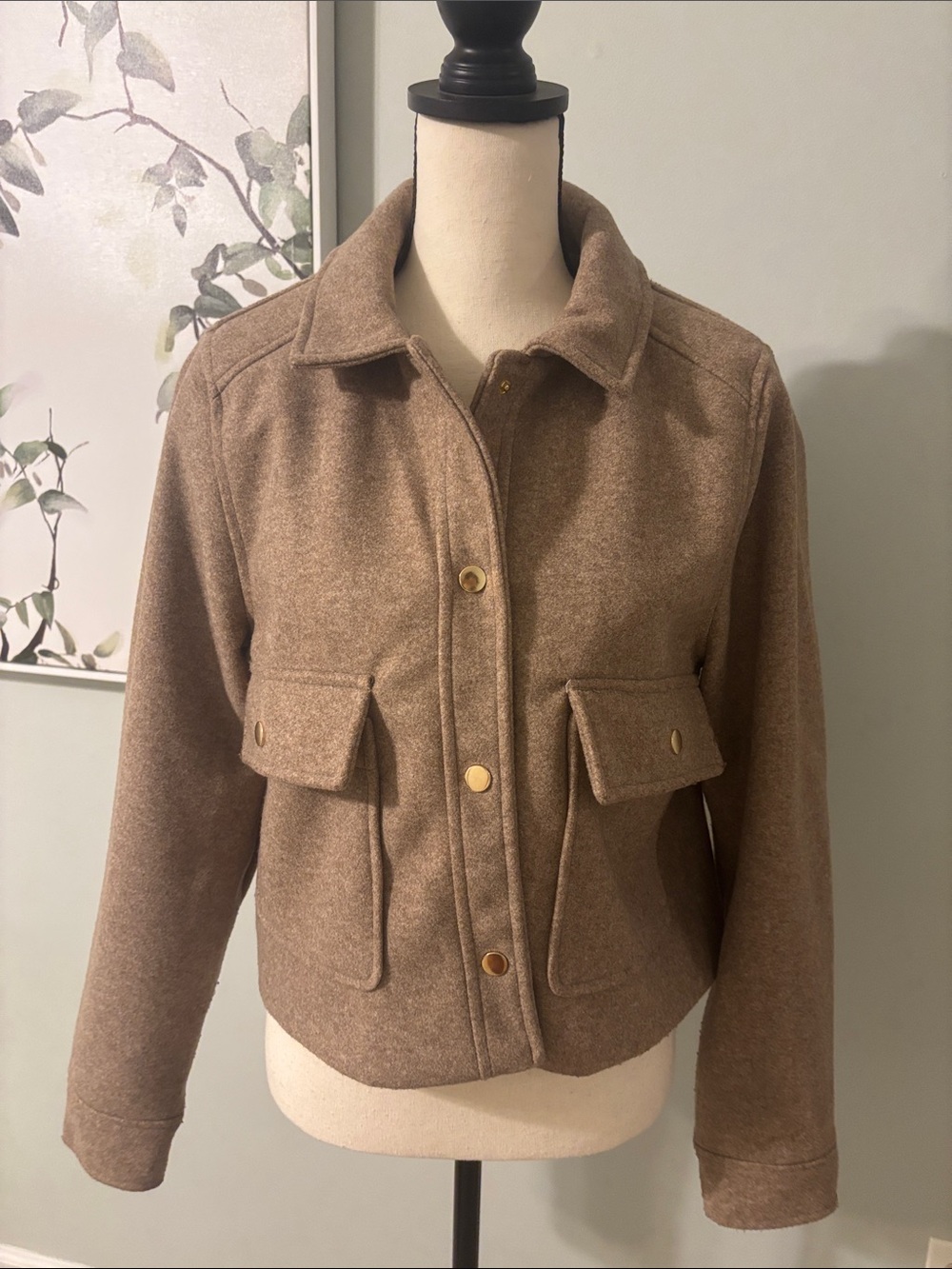 Utility Jacket in Taupe